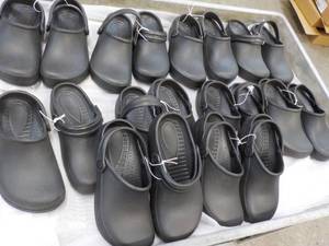 10 pair size 366 Black New Clogs...