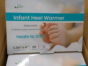4 boxes x 25 each Infant Heel Warme...