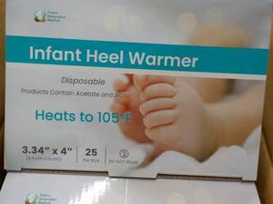 4 boxes x 25 each Infant Heel Warme...