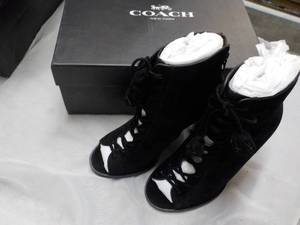 Coach size 5M New Lena Lux Suede Bl...