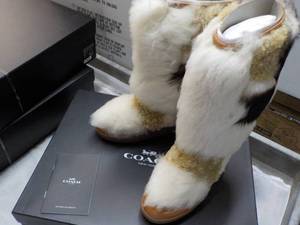 Coach Morton Calf Shearling Mix Sad...
