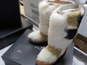 Coach Morton Calf Shearling Mix Sad...
