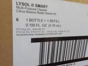 4 boxes Lysol Smart Spray Bottles w...