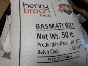 50 lb. Bag Henry Broch Basmati Rice...
