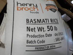 50 lb. Bag Henry Broch Basmati Rice...