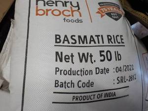 50 lb. Bag Henry Broch Basmati Rice...