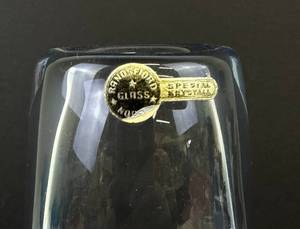 lot 76 image: Vintage Randsfjord Norway Etched Glass Vase