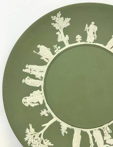 lot 87 image: Wedgwood Green Jasperware Plate