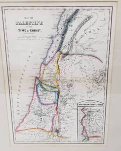 lot 83 image: Map of Palestine in the Time of Christ