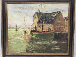 lot 74 image: B. Helling Original Oil on Canvas