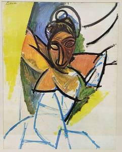 lot 62 image: Pablo Picasso (1881-1973) WOMAN, Study for Les Demoiselles DAvignon, 1907 Print