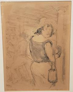 lot 92 image: Original Max Klinger Framed Lithograph