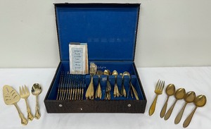 lot 120 image: Dirigold Flatware Set- 69 pieces