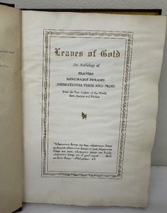 lot 163 image: Leaves of Gold Book (1942)