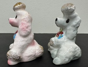 lot 165 image: Mid Century Poodle Salt and Pepper Shakers-Made in Japan