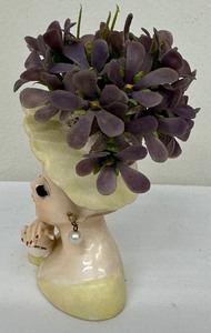 lot 229 image: Vintage Inarco Lady Head Vase E-774 Cleve OH 1963
