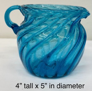 lot 236 image: A Wonderful Assortment of Beautiful Blue Glass including an Open Lace Blue Opalescent Double Lace Rim Baby Blue Bowl