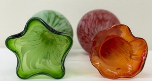 lot 46A image: Lovely Pair of Vintage Lefton Bud Vases
