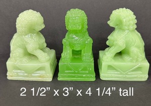 lot 242 image: Six Vintage Jadeite Figurines