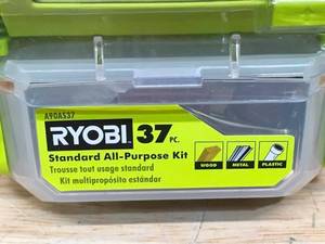 lot 39 image: Lot of 2 - Ryobi Rotary Tool 29-Piece Sanding and Polishing Kit (For Wood, Metal and Plastic) Model # A90AS29