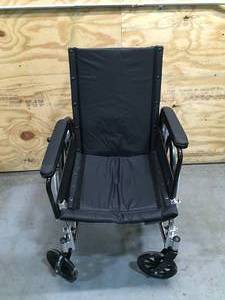 lot 46 image: Foldable Black Wheel Chair