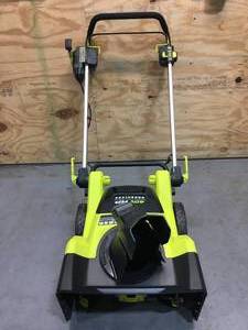 lot 3 image: Ryobi 40V Brushless 21 Snow Blower Model # RY408010VNM (Tool Only) (Retail $473.49)