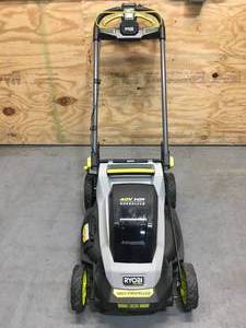 lot 7 image: Ryobi 40V HP Brushless 20 in. Cordless Electric Battery Walk Behind Self-Propelled Mower Model # RY401018 (Tool Only)