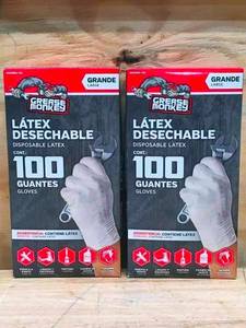 lot 55 image: Lot of 2 - Boxes Of Grease Monkey Disposable Latex Gloves