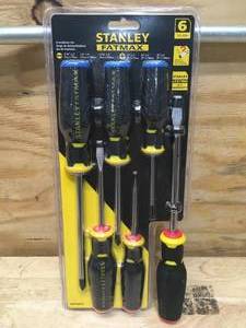 lot 182 image: Stanley Fatmax 6 Piece Screwdriver Set 0713248