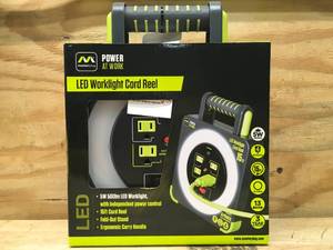 lot 186 image: Masterplug LED Worklight Cord Reel 07132420