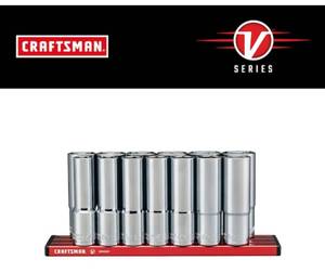 lot 148 image: CRAFTSMAN V-Series 12-in Drive Metric Deep Socket Set (13-Pieces) (07132418)