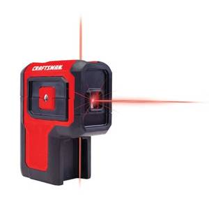 lot 149 image: CRAFTSMAN Red 100-ft Self-Leveling Outdoor 3 Spot Beam Line Generator Laser Level Kit (07132430)