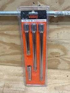 lot 169 image: VALLEY 4 PC 12 Dr. Extension Bar Kit (0713249.25)