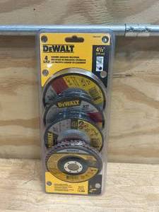 lot 191 image: DEWALT Set of Ceramic Abrasive Cutting Wheels for Metal and Stainless Steel - 4 pieces (0717246)