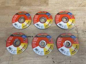 lot 192 image: MIBRO Lot of 6- 4-12 x .045 Reinforced Cut-Off Blades