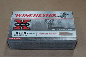 lot 163 image: 20 Winchester Super-X .30-06 Sprg 180 Gr Power-Point Ammo
