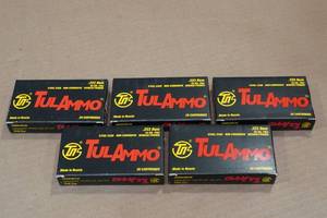 lot 174 image: 100 TulAmmo .223 Rem 55 Gr FMJ Steel Case Ammo