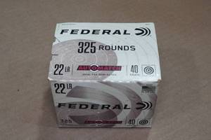lot 180 image: 325 Federal Automatch .22 LR 40 Gr LRN Ammo