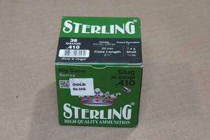 lot 218 image: 25 Sterling .410 Bore 2-12 Slugs