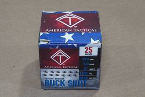 lot 219 image: 25 American Tactical .410 Bore 2-12 BBB Buckshot Shotshells