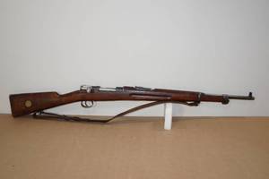 lot 1E image: Carl Gustaf Stads M.38 6.5 x 55mm Swedish Mauser Bolt-Action Rifle - 1912 Date