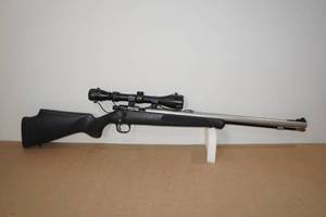 lot 2K image: Knight .50 Caliber Black Powder Muzzleloader with Gander Mountain Scope