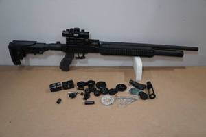 lot 7 image: Pneuwa Airgun with Bushnell Scope