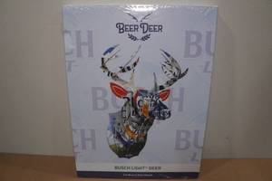 lot 26 image: Beer Deer Busch Light Deer Cardboard Wall Mount