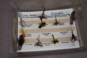lot 91 image: Cabelas Trout Western Dry Fly Fishing Assortment