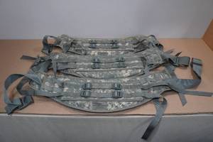 lot 127 image: 3 Military Molded Waistbelts