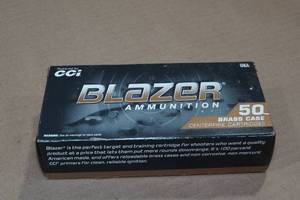lot 138 image: 50 CCI Blazer Brass .40 S&W 165 Gr FMJ Ammo