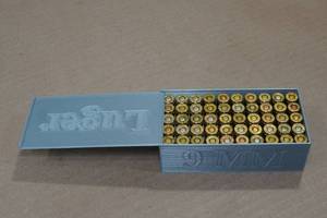 lot 154 image: 50 9mm Luger FMJ Ammo