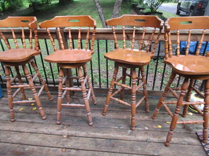 lot 56 image: Wooden Stools