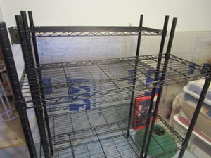 lot 58 image: Wire Shelf Units